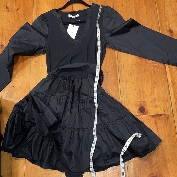 Boutique Black Dress Karina Grimaldi Alma Mini Spandex Sexy Evening Luxury Large - Picture 4 of 8